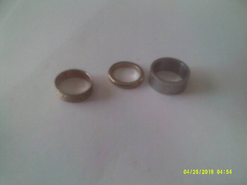 2 GOLD 1 SILVER RINGS