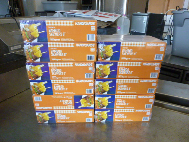 lot 90 image: 11 Boxes of Handgards Bamboo Skewers