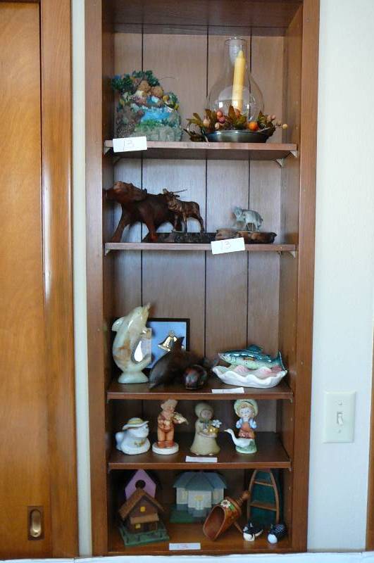 lot 13 image: Wooden Figurines, Marble Figurines, Metal Figurines