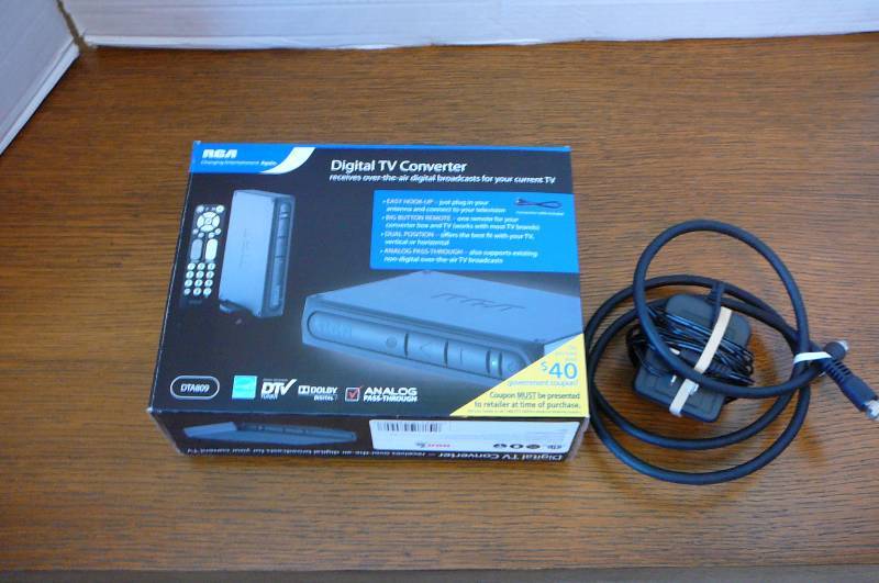 lot 34 image: Digital TV Converter RCA Analog Pass Through