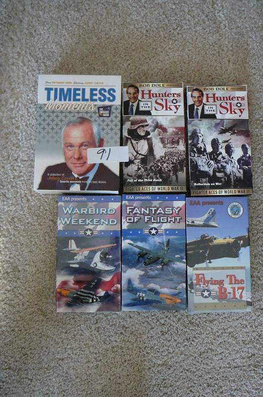 lot 91 image: VHS War Movies & Johnny Carson 3 Disk DVD Set
