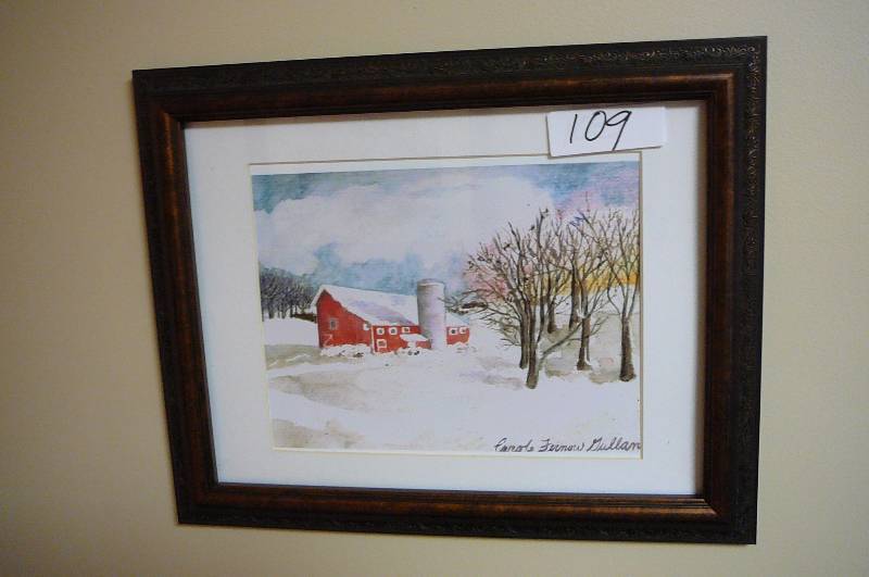 lot 109 image: Hand Painted Prints