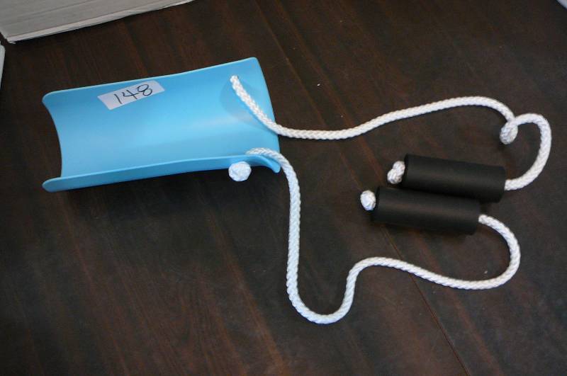 lot 148 image: Deluxe Formed Sock Aid, 2 Foam Handles