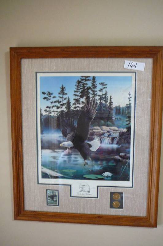 lot 160 image: Framed Print Limited Edition Boundary Water