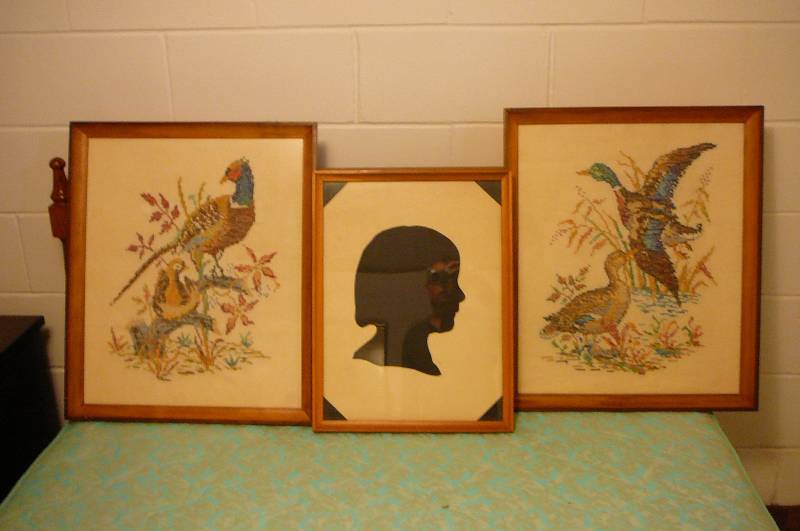 lot 187 image: 2 Embroidered Pictures