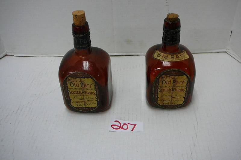 lot 207 image: 2 Bottles - Ancient  Old Parr  Scotch Whiskey
