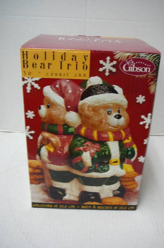 lot 255 image: Holiday Bear Cookie Jar