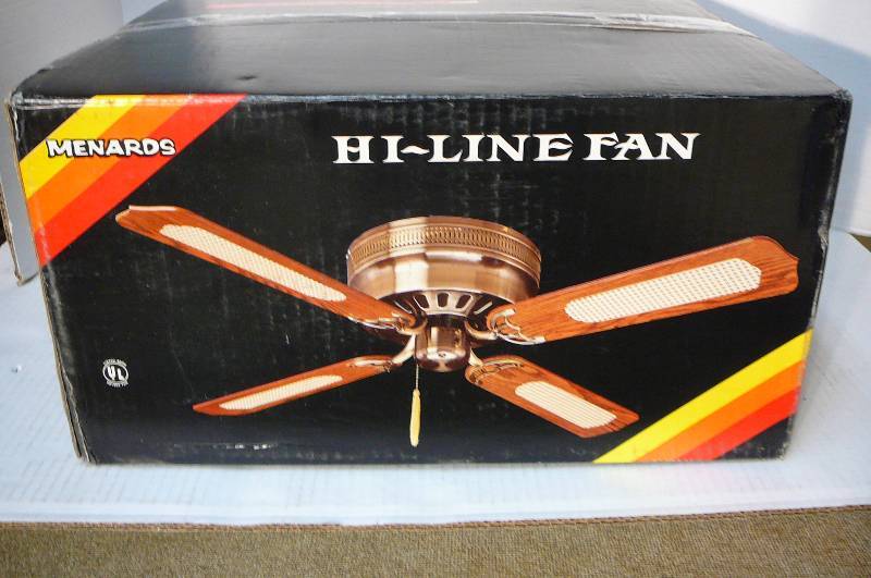 lot 284 image: Menards Hi-Line ceiling fan 52 New in BOX