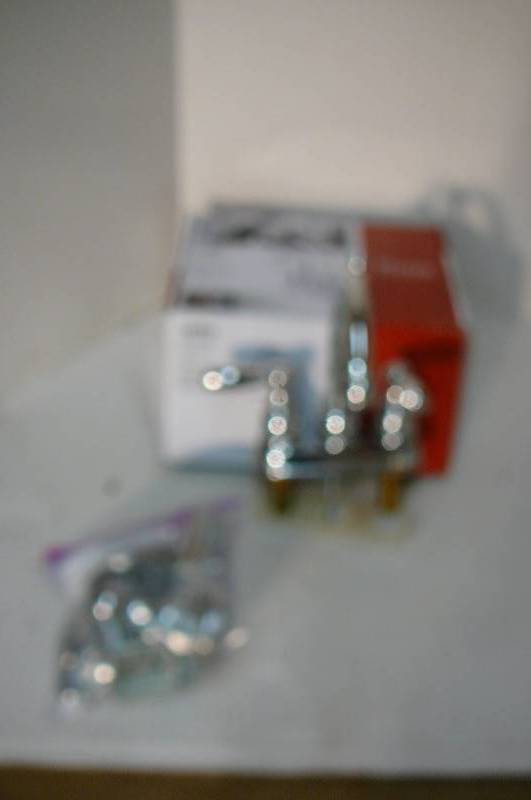 lot 308 image: Bathroom Peerless Faucet Chrome, Chrome T-Paper Holder, Chrome Cabinet Handles