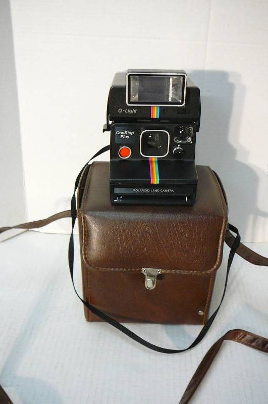 lot 277 image: Polaroid One Step Plus Camera with Q light & Case