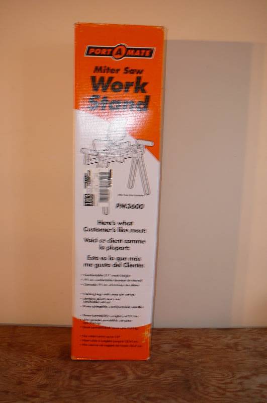 lot 385 image: Port A Mate- Miter Saw Work Stand New in Box PM3600
