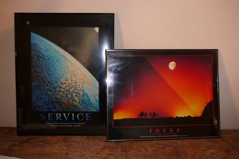 lot 387 image: 2 Large Framed Prints 24x30, 22x28