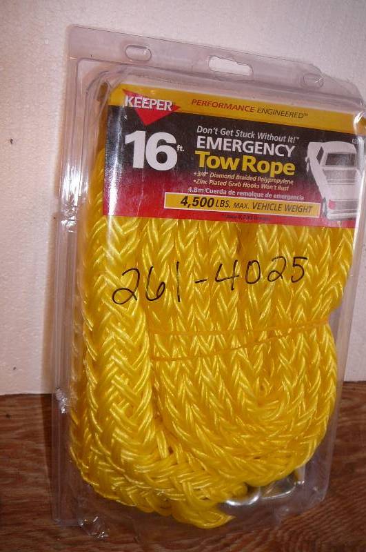 lot 398 image: 16 Emergency Tow Rope 4500lbs