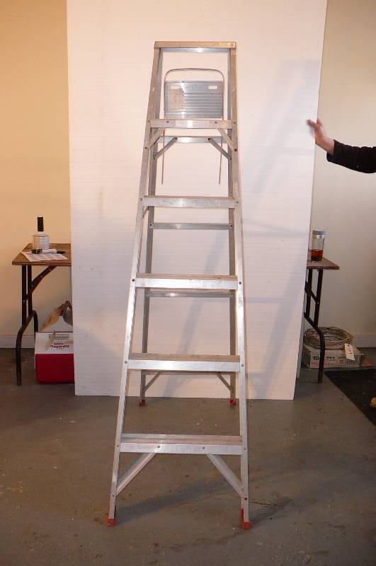 lot 410 image: Aluminum 6 Ladder Nice shape