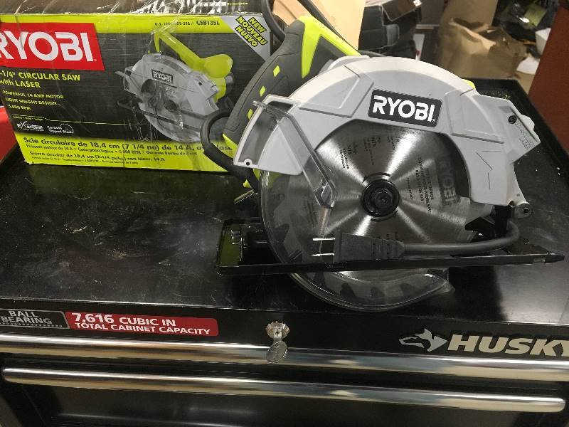 Ryobi 14 Amp 7-14 in. Circular Saw with Laser  in like new condition