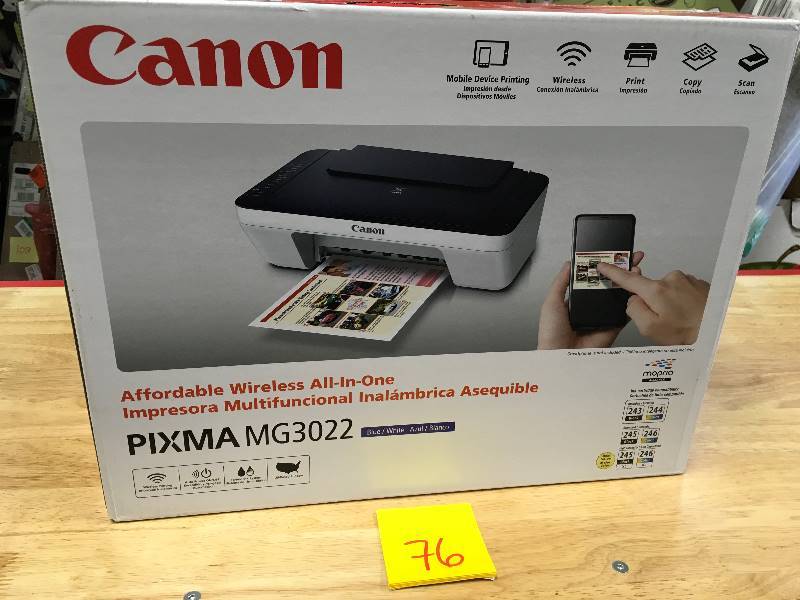 Canon PIXMA MG3022 All-In- One Wireless Printer Copier  Scanner in like new condition