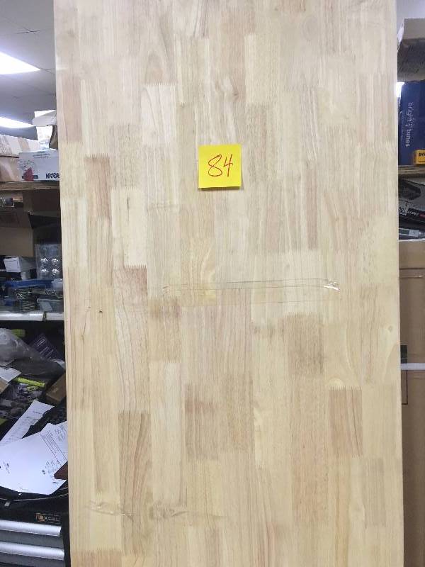Husky 72 in. Solid Wood Top for 6 ft. Solid Wood Top Workbench open box never used