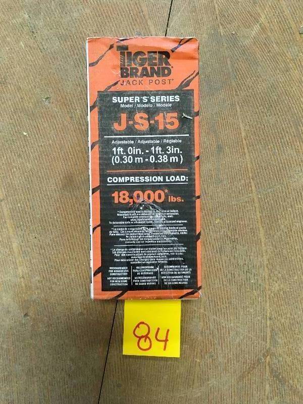 Tiger Brand Super S 15 in. Jack Post not used