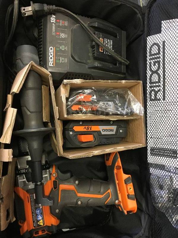 RIDGID 18-Volt Gen5x Lithium-Ion 12 in. Cordless Brushless Compact in like new condition
