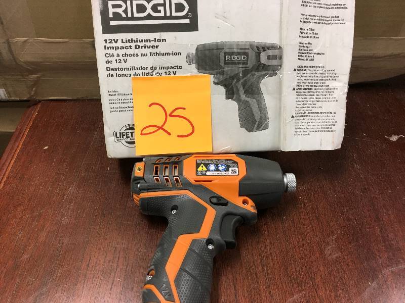 Ridgid  12 Volt Lithium-Ion Impact Driver ( Tool Only) in like new condition