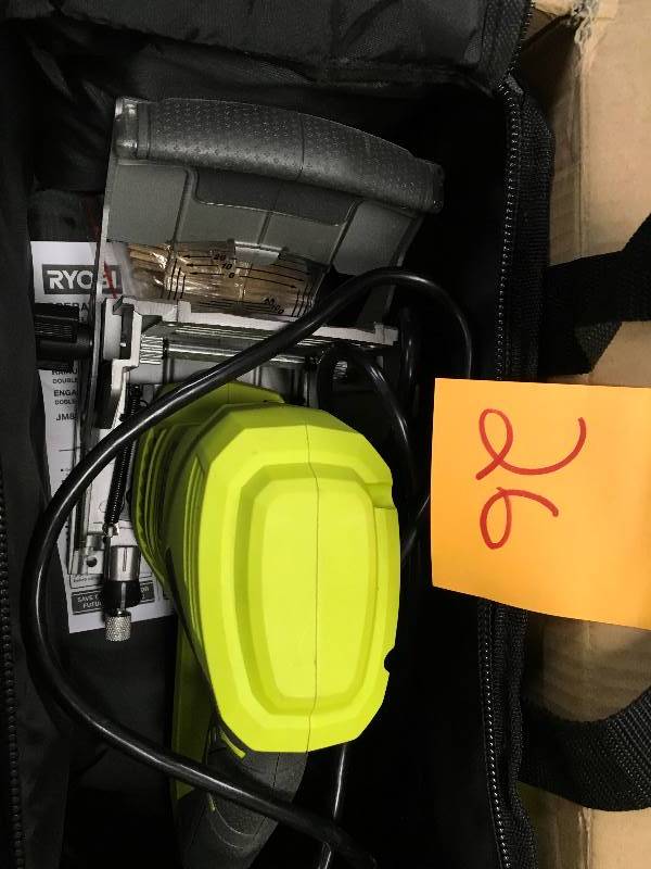 Ryobi  6 Amp Biscuit Joiner- Missing Dust Collection Bag used in good working condition