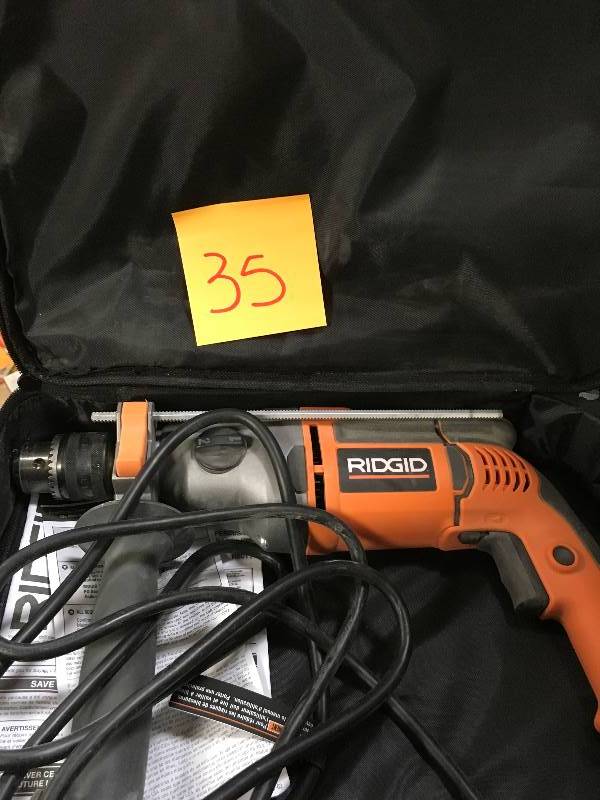 Ridgid Heavy Duty 12   2 Speed Hammer Drill. used in very good working condition