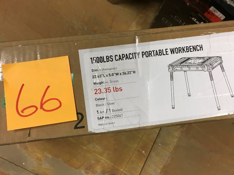Husky 1.8 ft. x 3 ft. Portable Jobsite Workbench new