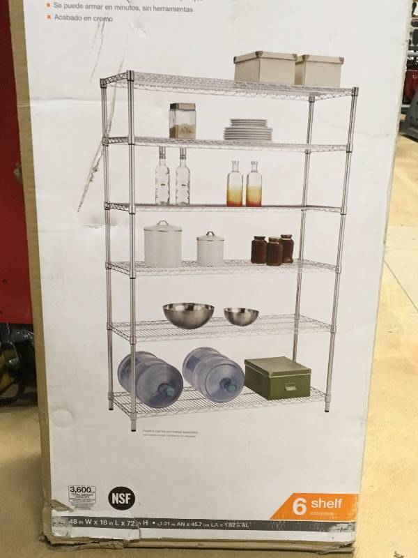 HDX Heavy Duty 6-Shelf Storage Unit