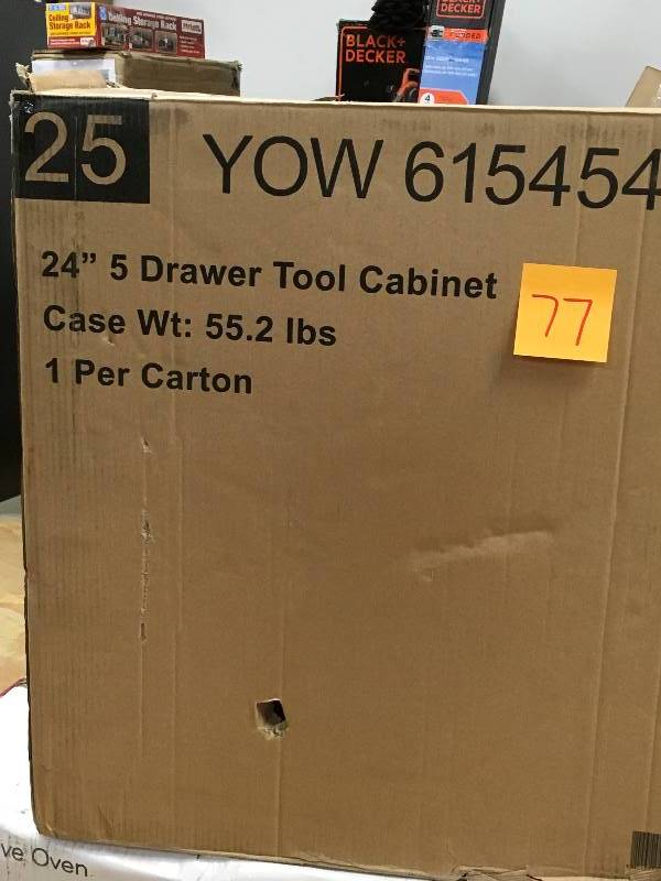 Husky 24 5 Drawer Tool Cabinet Black