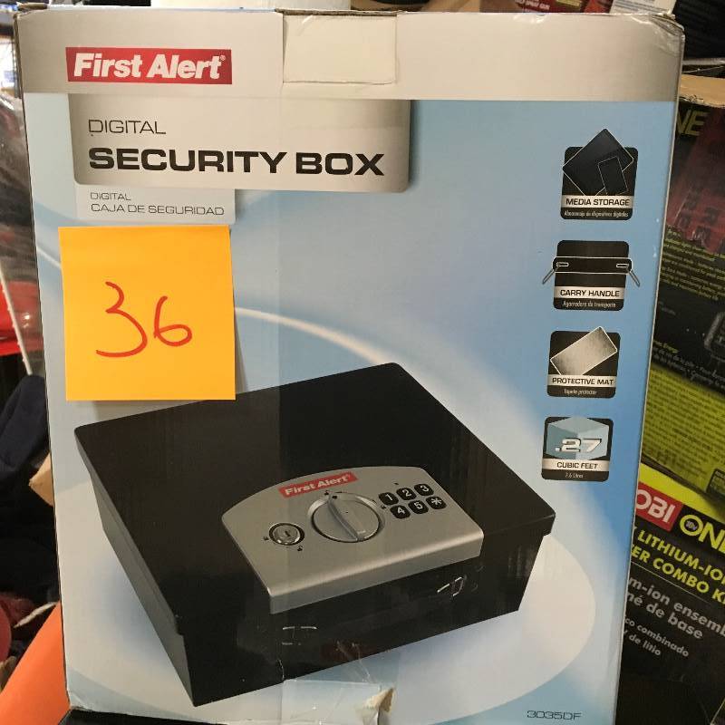 First Alert Digital Security Box not used