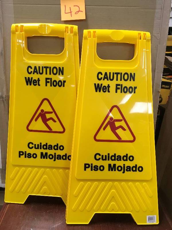 Wet Floor Safty Markers- Lot of 2