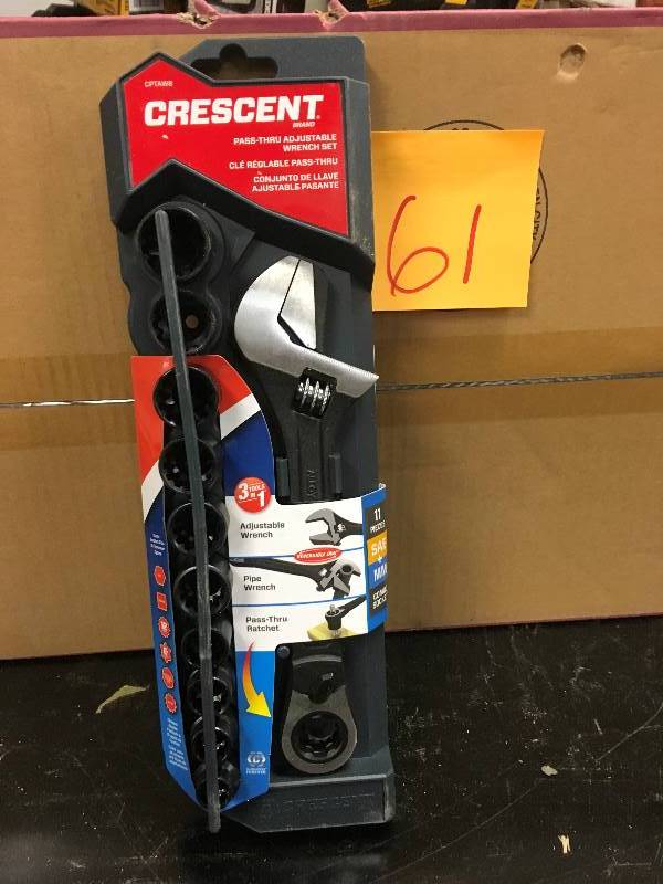 Crescent Pass-Thru Adjustable Wrench Set bew
