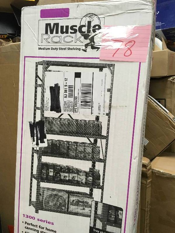 Edsal Steel 7 Shelf Shelving Unit, 750 lb Capacity not used