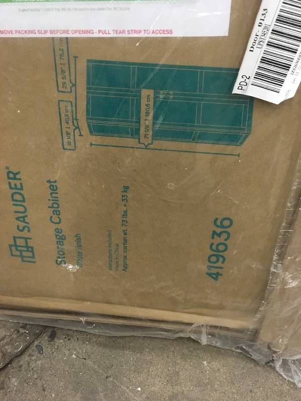 Sauder Miscellaneous Storage Cabinet in White- Sauder 419636 Open box never used