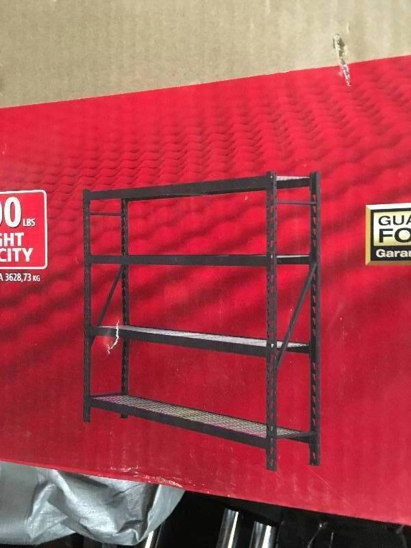 Husky 77 in. W x 78 in. H x 24 in D steel Garage Storeage Shelving Unit Open box never used
