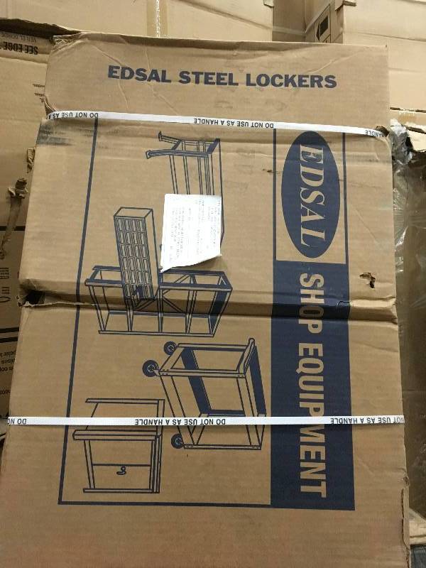 Edsal Citadel 12 in.W x 18 in. D x 36 in. H Steel Double Tier Lockers in Tan not used