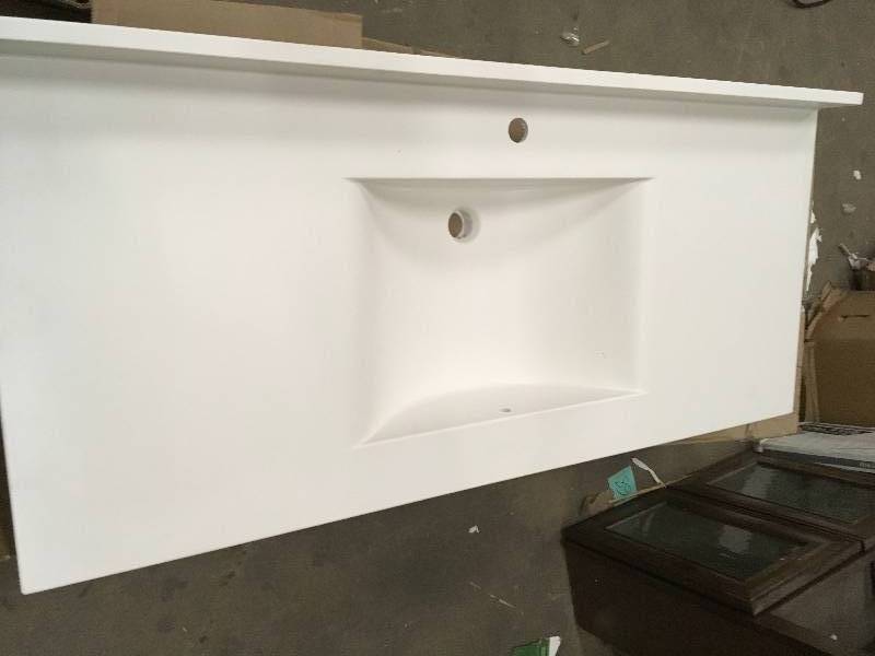 Swanstone Metropolitan 49 Contour Vanity Top, White Not used