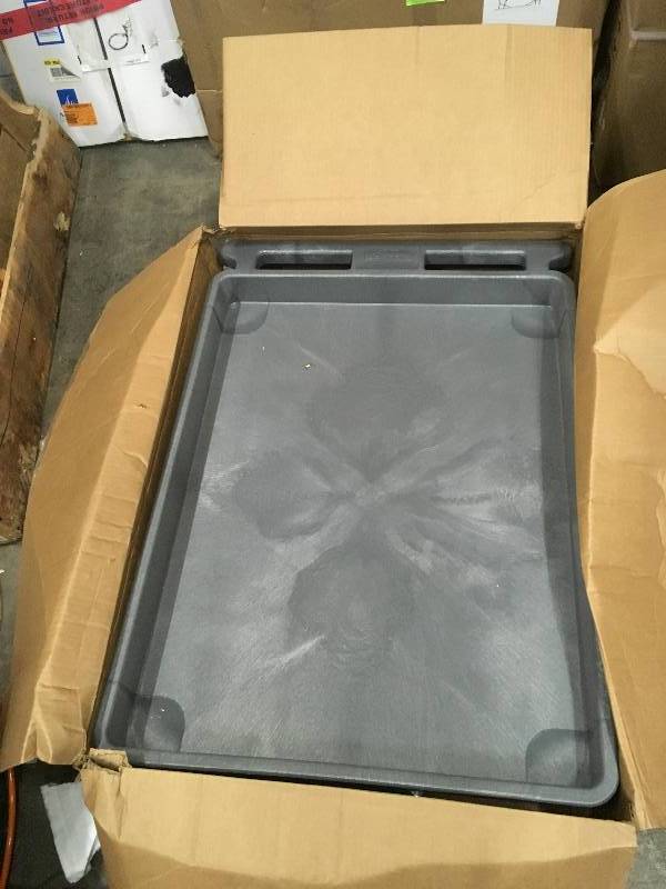 Luxor TC 32 in. Large Tub 2- Shelves Utility Cart- Gray Open box never used