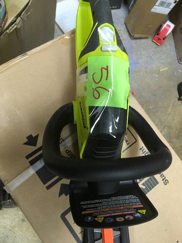 Ryobi One 22 in. 18-Volt Lithium-Ion Cordless Hedge Trimmer- Tool Only in working conditions