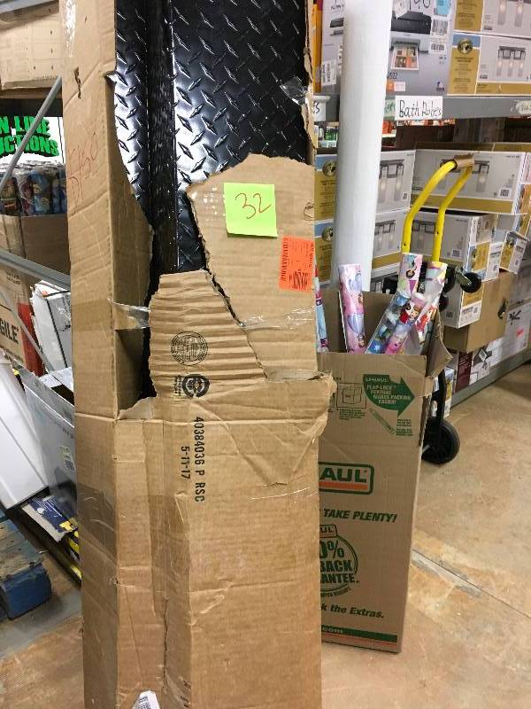 Lund 70 in. Aluminum Full Size Side Mount Truck Box, Black Open box never used