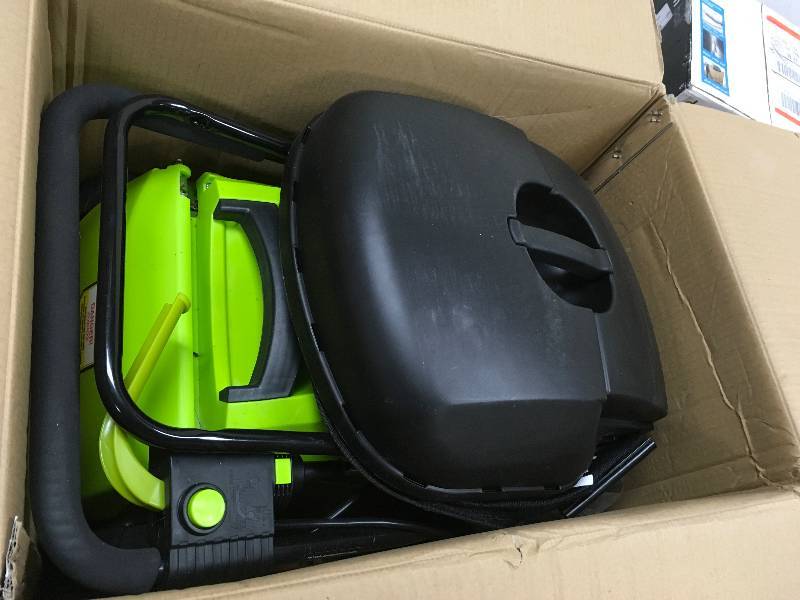 Sun Joe 14 inch 12 Amp Electric Walk Behind Lawn Mower in working conditions