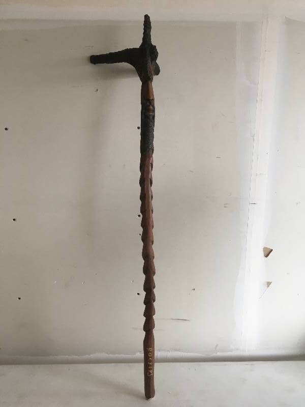 lot 72 image: Carved Walking Stick