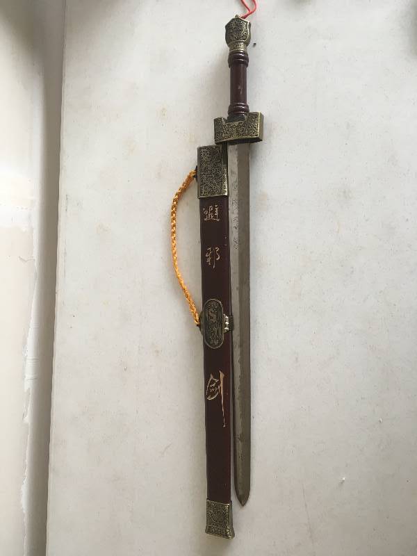 lot 73 image: Asian Style Sword with Wood Sheath