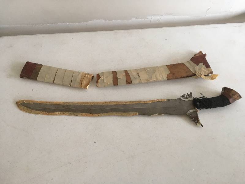 lot 77 image: Very SHARP Sword with Cutwork