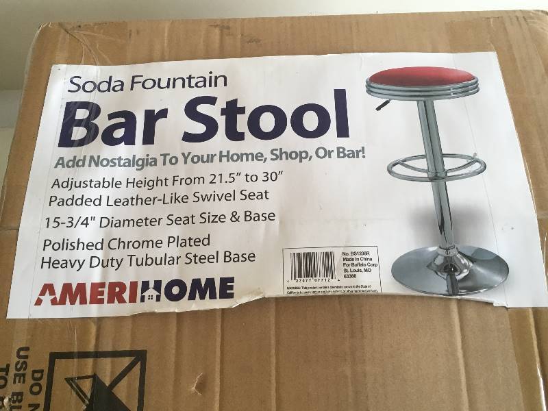 lot 103 image: Soda Fountain Bar Stool - New
