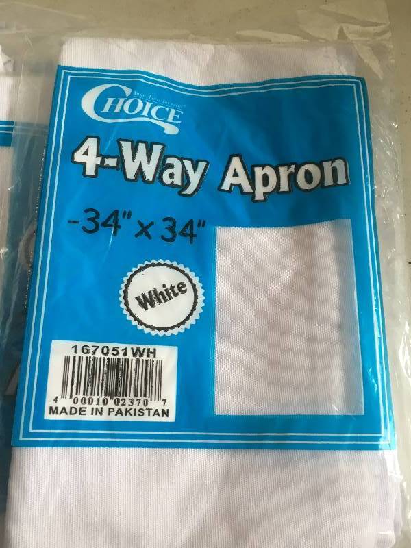 lot 107 image: 12 Choice 4 Way Aprons