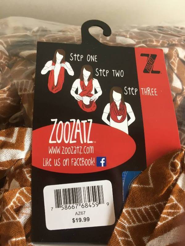 lot 113 image: ZooZatz Infinity Scarves New - Bag of 15