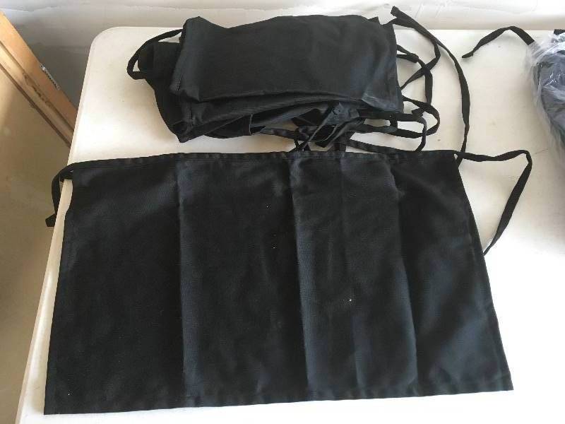 lot 114 image: 5 New Fame Black Aprons