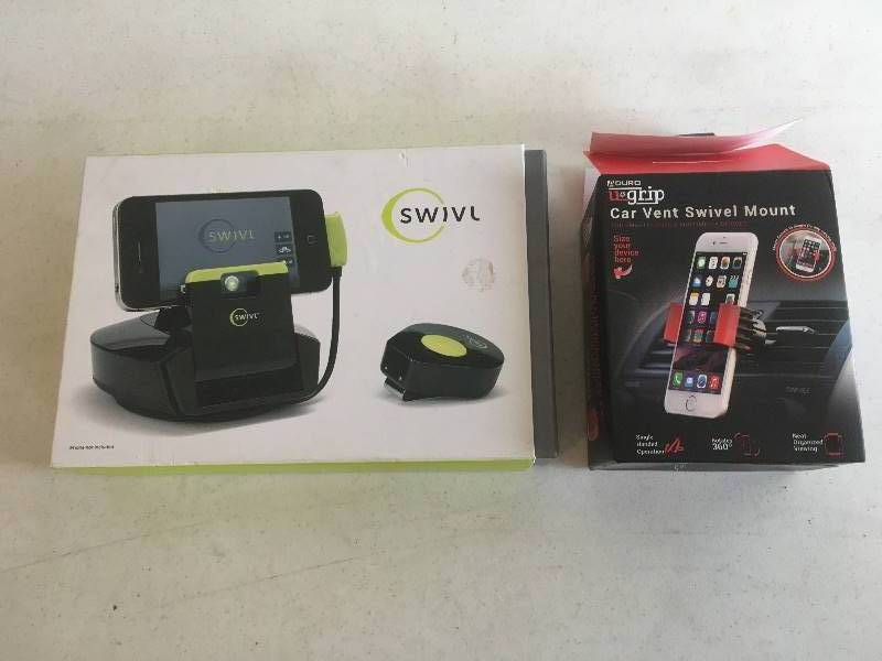 lot 173 image: SWIVL Phone Tripod Accessory & Aduro Car Vent Swivel Mount