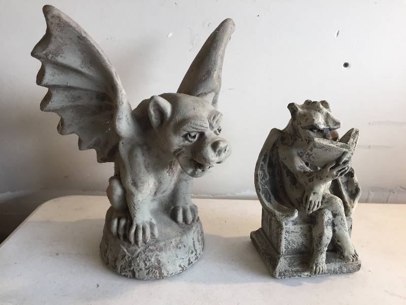 lot 226 image: Garden Gargoyle Statues